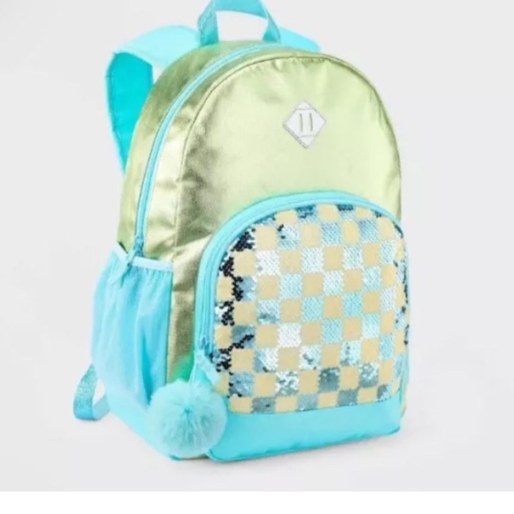 Cat & Jack sequined checked backpack
NWT